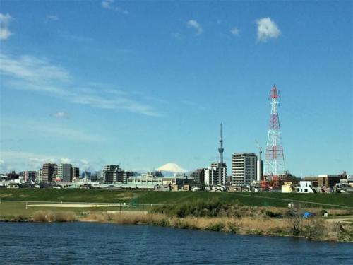 富士山と２
